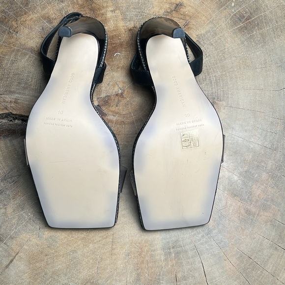 Good American black and bling heels size 10. A394 - Picture 4 of 5